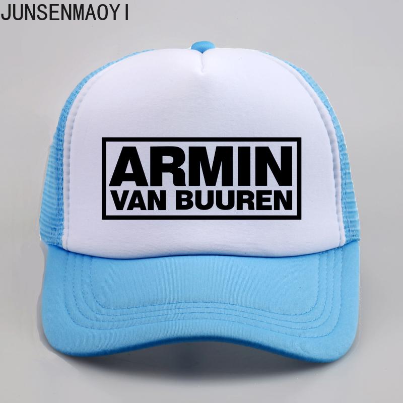 Armin Van Buuren Kappe DJ Fans Trucker Mesh Cool Baseballkappen Together In A State of Trance Kappe Damen Unisex Musikkappe Hut Sonnenhut