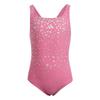 Girls Glam Leopard Print One Piece Swimsuit