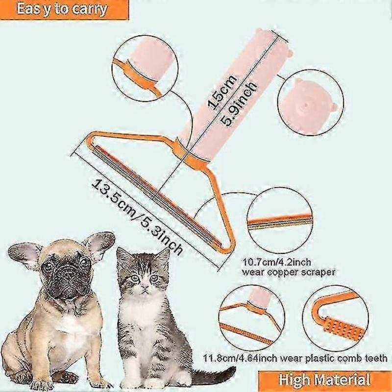 Przenośny Usuwacz Kłaczków, Wielokrotnego Użytku Usuwacz Sierści Zwierząt Domowych Kotów Psów, Usuwacz Meszku z Ubrań i Skrobak do Dywanów, do Usuwania Kłaczków z Odzieży, Dywanu, Kanapy, Bla
