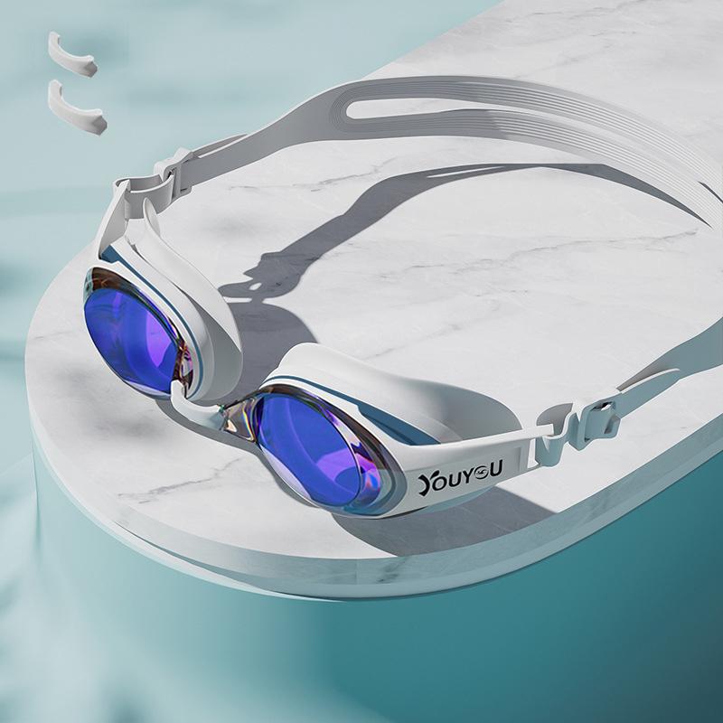 Swimming Goggles Adult Professional Pool Goggles Waterproof Swim Glasses Anti Fog UV Protection Swim Goggles for Men Women Youth