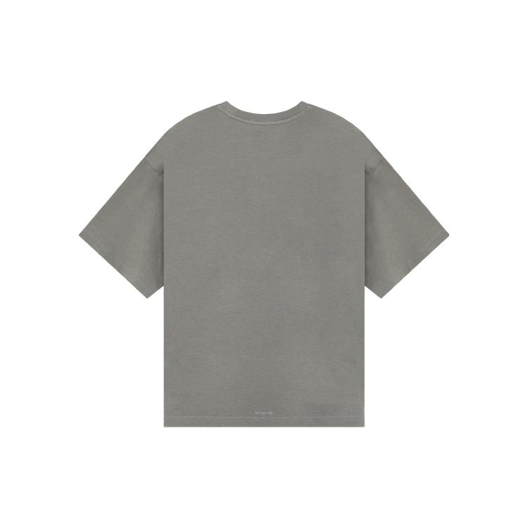 WE11DONE Camiseta Unisex de Manga Corta con Estampado de Logo de Letra Clásico Tops WD-TT1-25-764-U-GY