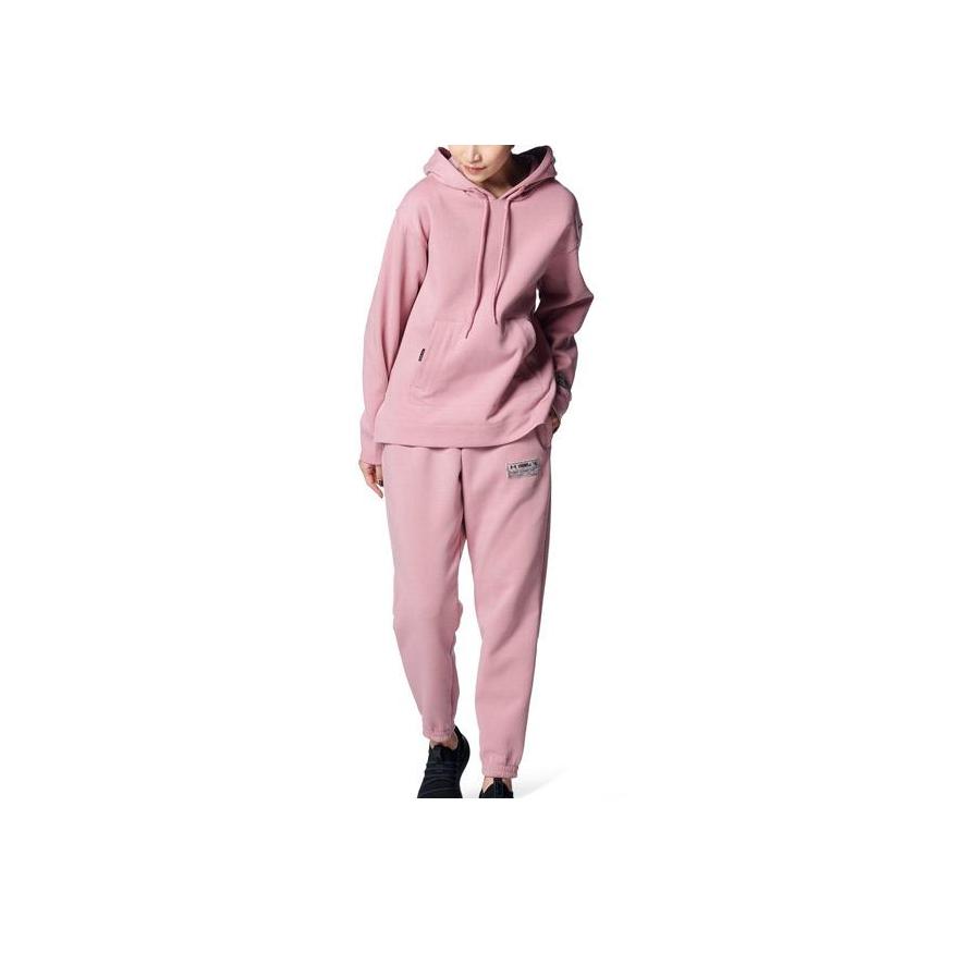 Under Armour Solid Color Hoodie With Drawstring Men Tops Pink 1377173-697