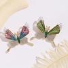 Elegant Rhinestone Butterfly Brooch - Unique Alloy Insect Lapel Pin