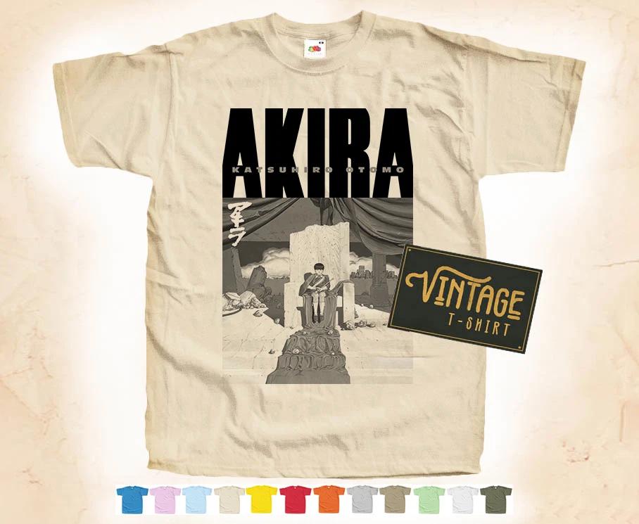 Black Print AKIRA vol 4 T SHIRT TEE Vintage Poster Natural 12 Colors S
