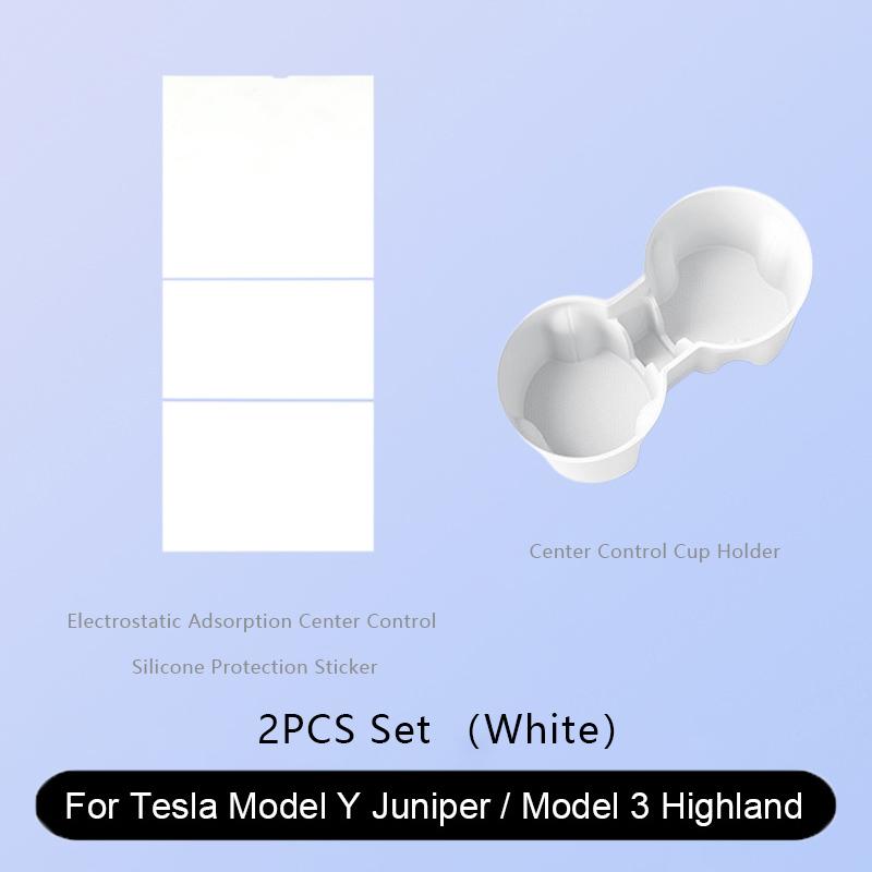 For Tesla Model Y Juniper Central Control Panel Electrostatic Adsorption Sticker Model 3 Highland Console Protect Silicone Cover