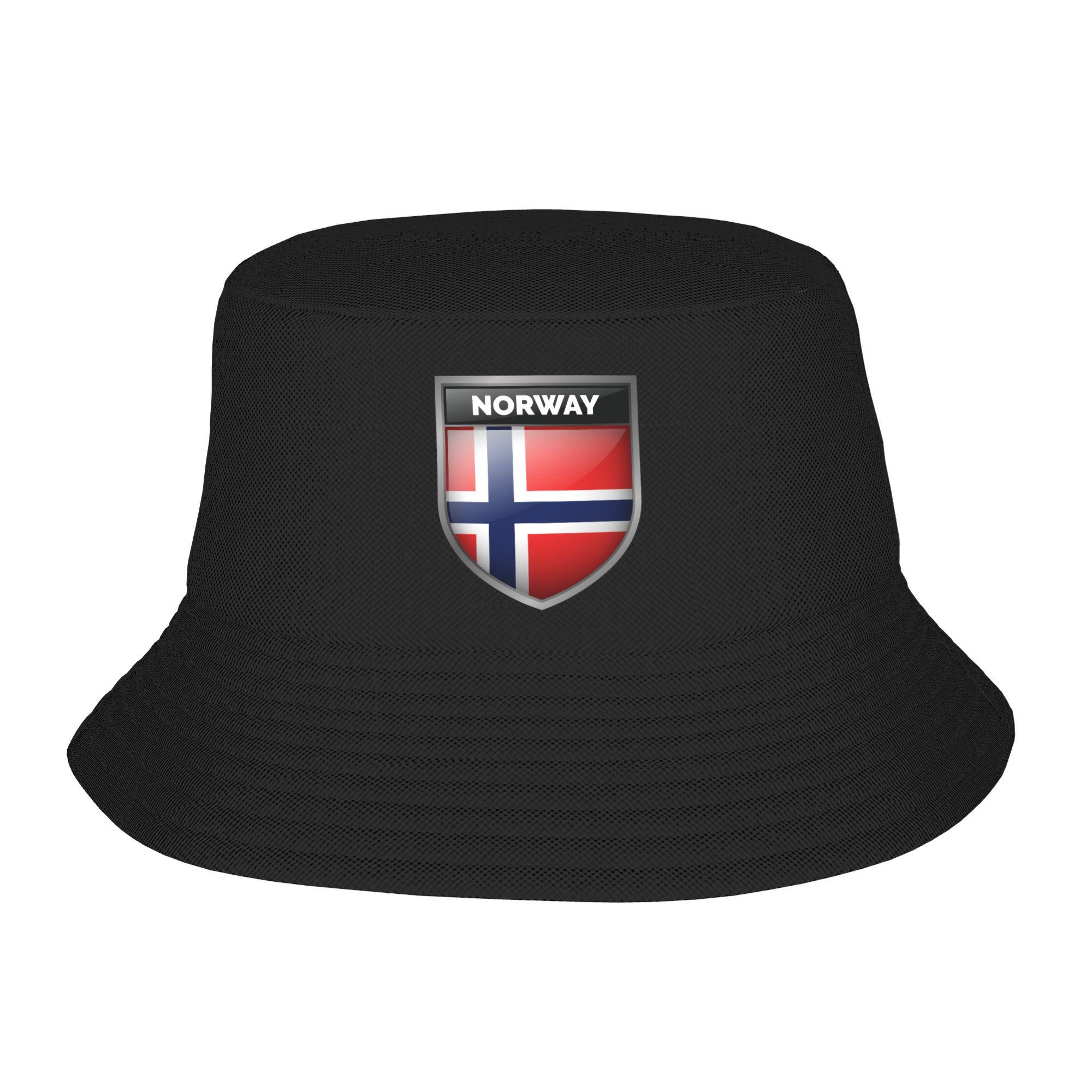 

Custom Norwegian Proud Norway Flag Bucket Hat Women Unisex Outdoor Sun Summer Camping Fishing Cap One Size