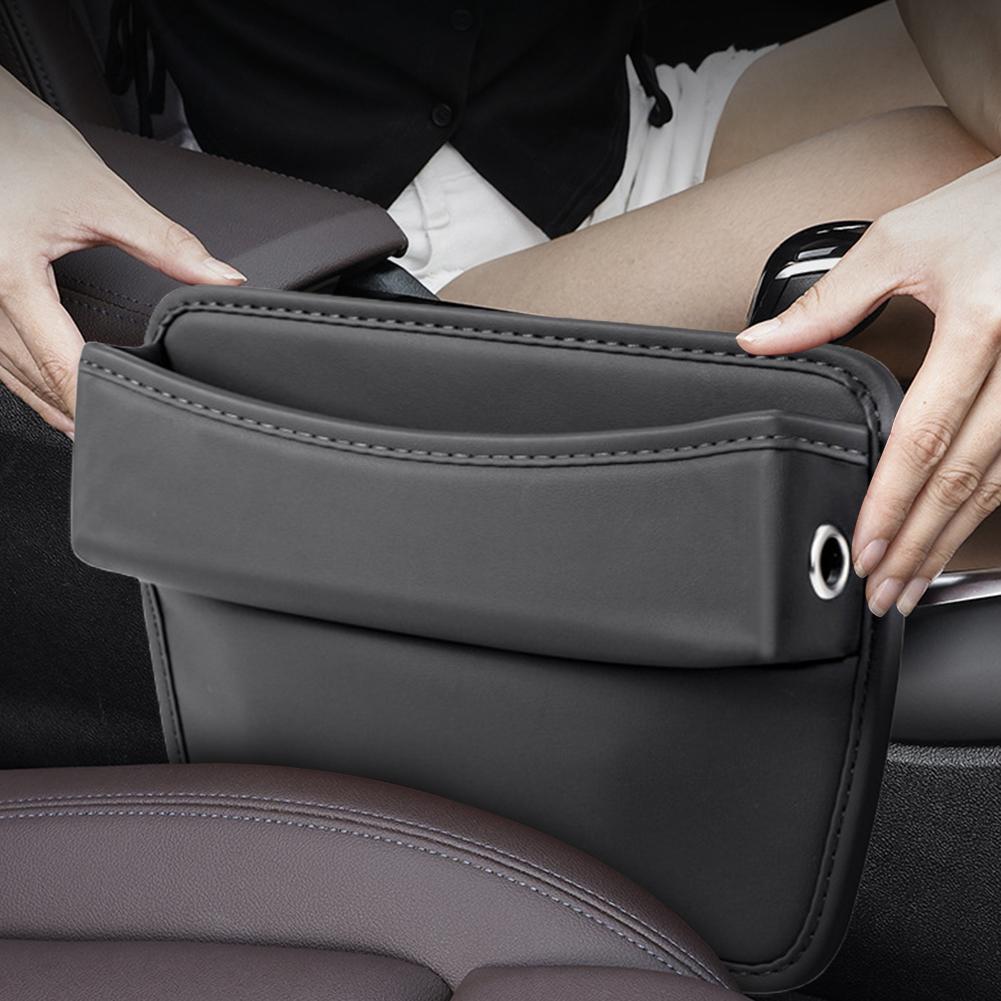 Seat Console Side Pocket Car Seat  Filler PU Leather Seat Crevice Storage Bag Seat Side Storage Box Car Interior Accessories