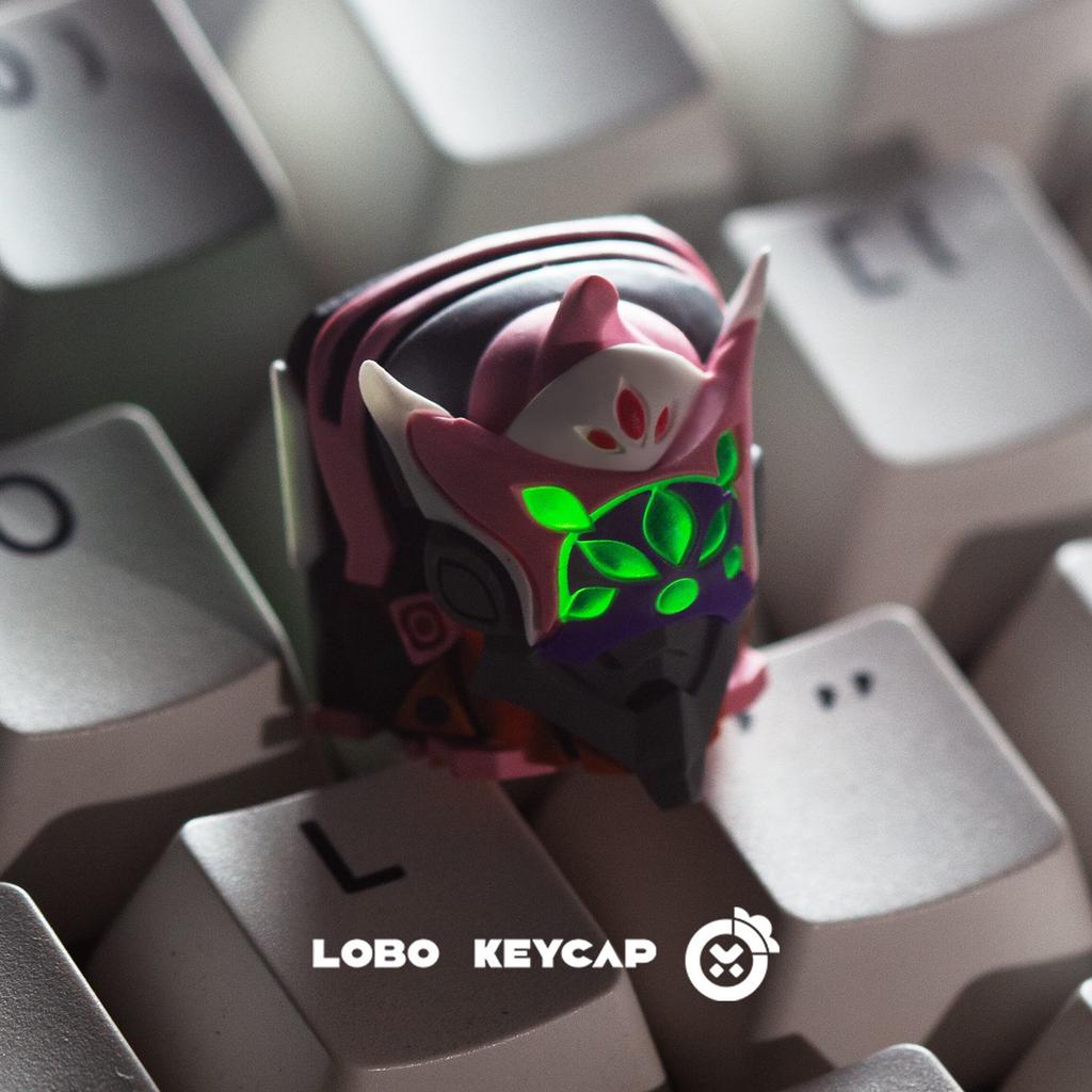 Anime New Century Evangelion 3d Custom Resin Keycap Light-Transmitting Keycap Eva-01 Universal Mechanical Keyboard Toys Gifts