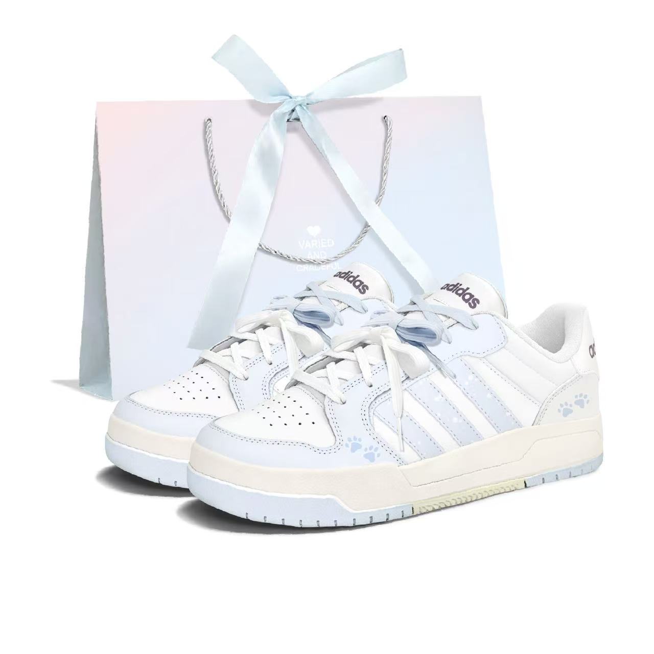 

Adidas Neo Entrap Milk Candies Cloud Cat Leather Abrasion Resistant Slip Resistant Low top Skateboard Shoes Women s EH1298(Team675--SBOX) 38