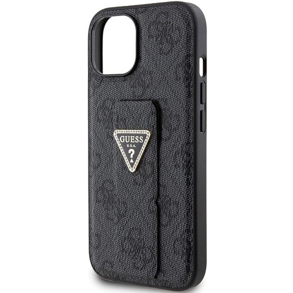 Guess Guhcp15Spgs4Tdk Iphone 15 / 14 / 13 6.1 Czarny/Black Hardcase Grip Stand 4G Triangle Strass