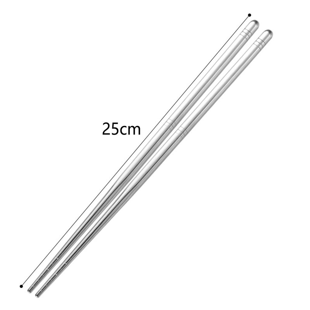 Set de Bețișoare din Oțel Inoxidabil, 5 Perechi, Reutilizabile, Ușoare, Metalice, Japoneze, Chinezești, Coreene, Anti-alunecare, Sigure pentru Mașina de Spălat Vase