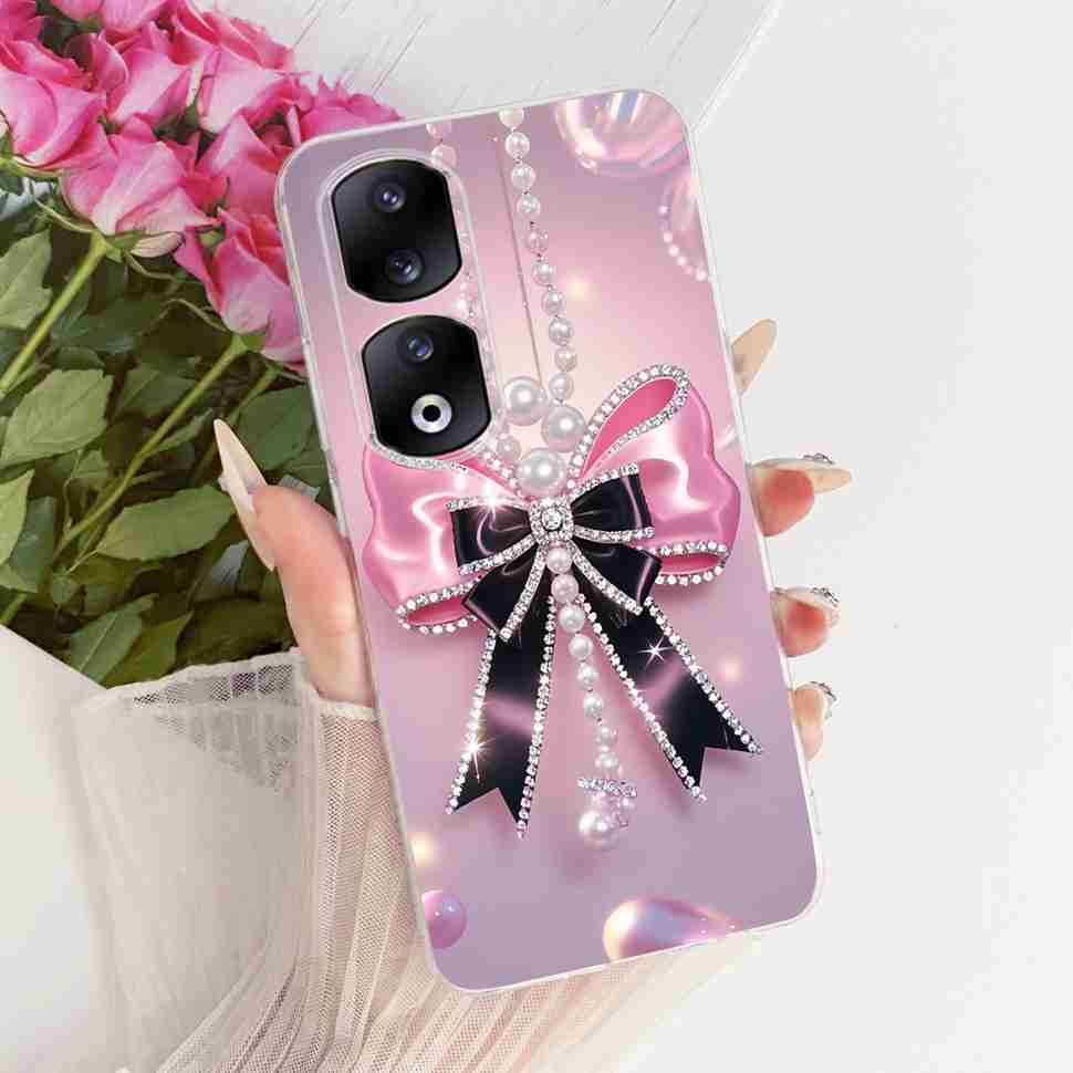 Funda para Honor 90 Pro 5G 6.78" Moda Mariposa Pintada Silicona TPU Cubierta Trasera Para Honor 90Pro 90 PRO 5G REP-AN00 Fundas para Teléfono