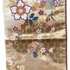 Used SALE [Good Condition] Fukuro Obi 430cm Gold Nishiki Gold Cherry Blossom Flower Pattern Gorgeous Goat Pure Silk