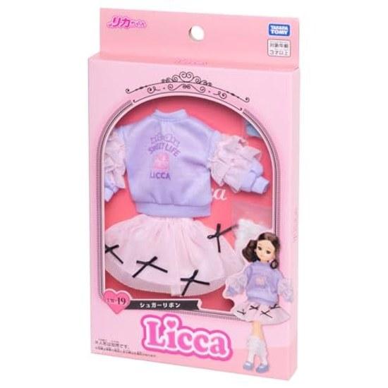 Takara Tomy Licca-chan Dress LW-19 Sugar Ribbon Dress-Up Toy Pretend Play Ages 3 Up
