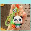 Adorable Cartoon Harvest Panda Keychain Plush Bag Charm Car Ornament Gift