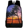 Classic Popular Coconut Tree Notebook Backpacks Pupil School Bags 3D Print Oxford Waterproof Boys/Girls Laptop Backpacks