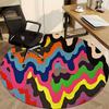 1pc Colorful Abstract Chair Carpet for Office - Durable, Ideal for Chair Mats, Stylish & Functional Decorative Rug yy260130020