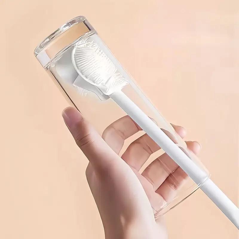 Silicone Bottle Brush Cup Brush Cup Scrubber Glass Cleaner Kitchen Cleaning Tool Long Handle Drink Wineglass Bottle Glass Cup Cleaning Brush