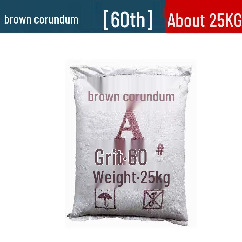 Sandblasting Machine with Brown/White Corundum, Glass Beads, and Emery for Abrasive Sand Use