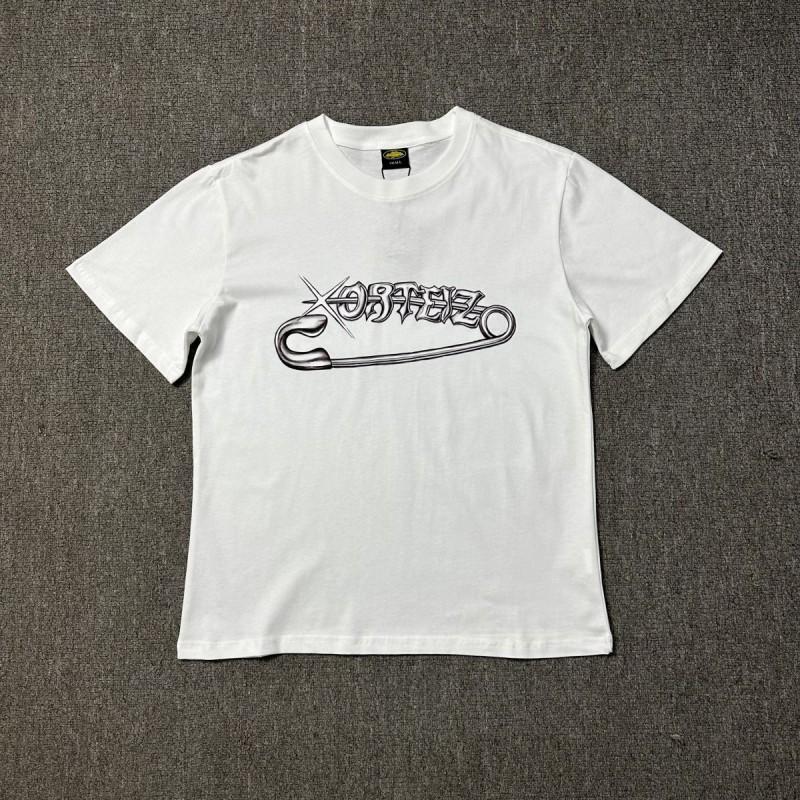 Unisex Übergroßes Baumwoll-Grafik-T-Shirt Lockerer Schnitt Rundhalsausschnitt Kurzarm T-Shirt Herren Damen Freizeit