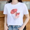 Womens Trendy Short Sleeve Tshirt Cartoon Plant Beach Print Casual Graphic Regular Fit Womens Clothing Fashion T Shirts