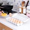 12 Fächer Eieraufbewahrungsbox Stoßfester Eierhalter Küchen Eiertransportbox Schutzbox für Kühlschrank Camping Picknick Wandern Reisen