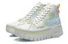 Li Ning Wave Coverage Slip Resistant Cushioning Breathable High Top Skateboard Shoes Women's White Green AGCR270-1