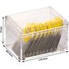 Acrylic Tea Bags Caddy Organizer,Tea Chest Box,Holder with Lid for Tea Coffee Bags,Small Packets,Sweeteners (10.5x7.5x7cm), YTBH-08328