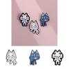 Smiley Cartoon Trendy Cat Brooch Vibrant Colorful Design Ideal For Wear Casual