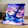 "Fantasy Anchor In Ocean Sunset" Patterned Blanket, Flannel, Suitable for All Seasons, Home Decor, Warm and Cozy