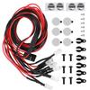 LED Roof Luggage Rack Lights Round Lampshade Fit for Traxxas Trx4 SCX10 II 90046 90047 1 10 RC Car6LED