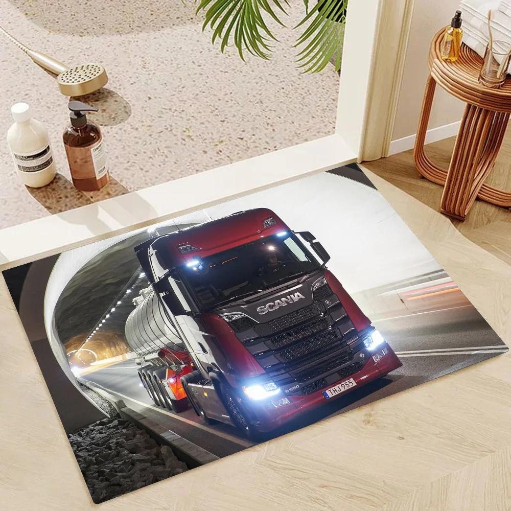 1 Stück Erstklassiger LKW S-Scania Badezimmer Saugmatten Rutschfeste Matten Heimdekorationszubehör Teppiche Heimküche Bodenmatten
