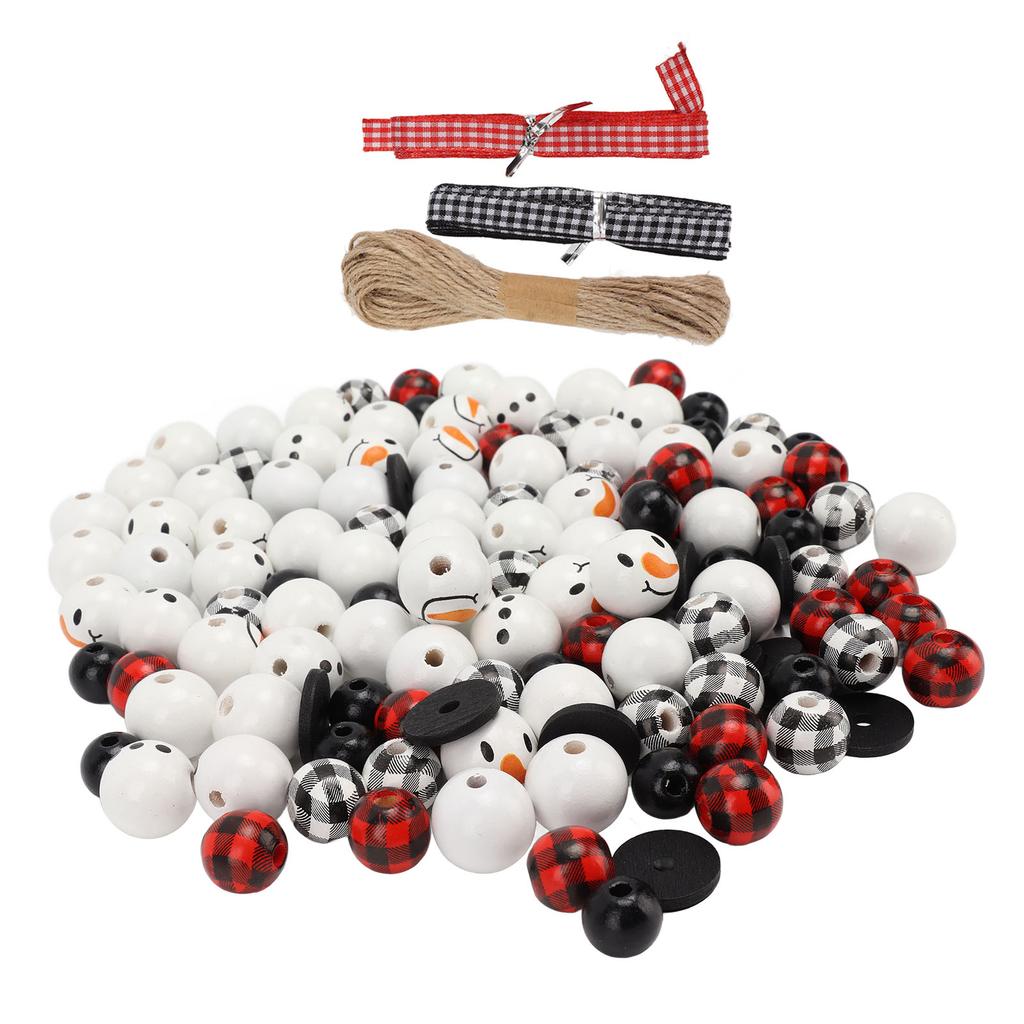 Christmas Beads Ornament DIY Making Printed Pattern Reliable Reusable Decorative Schima Superba
