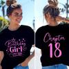 Womens Tshirts Funny Birthday Girl Est 2008 Gifts for Girls Tees Chapter 18 18th Birthday Girl Graphic Tops Retro Streetwear