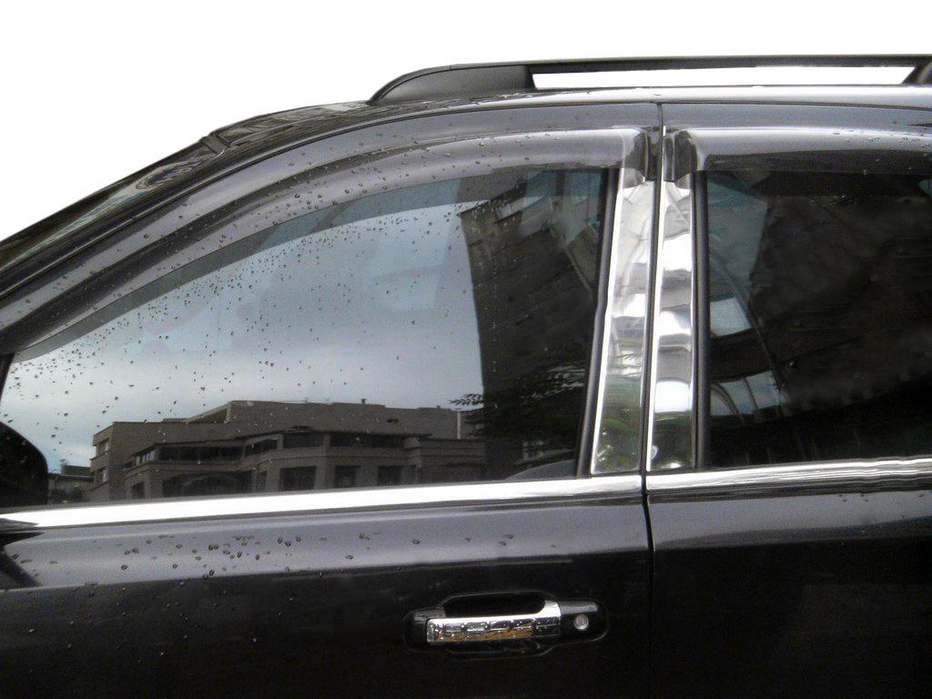 

Хром на дверні стійки (8 шт, нерж) для Kia Sorento XM 2009-2014 рр.