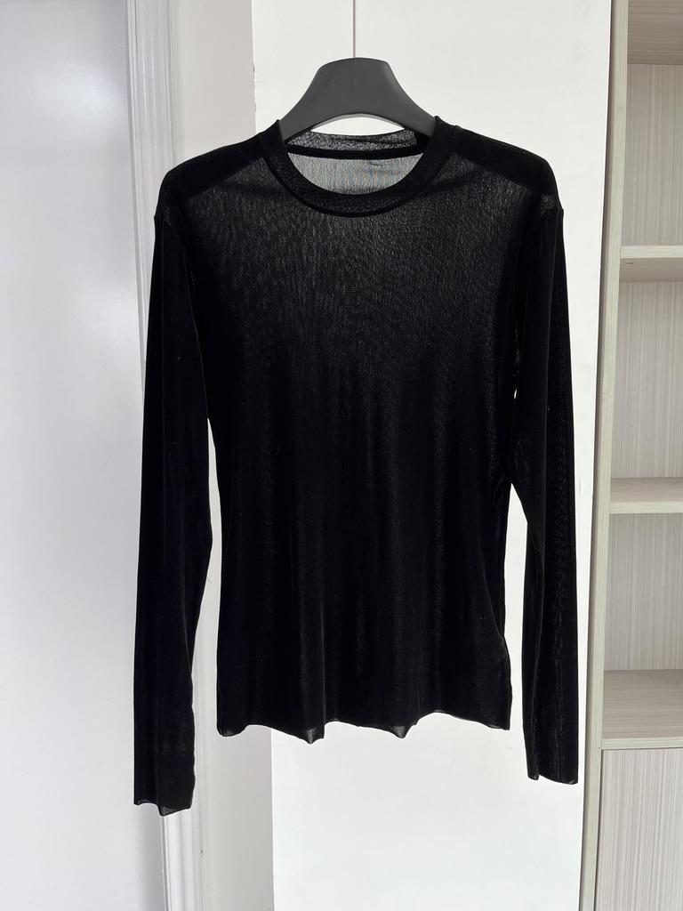 Trendy Velvet Slimming Long Sleeve Round Neck T-shirt - Autumn & Winter Fashion