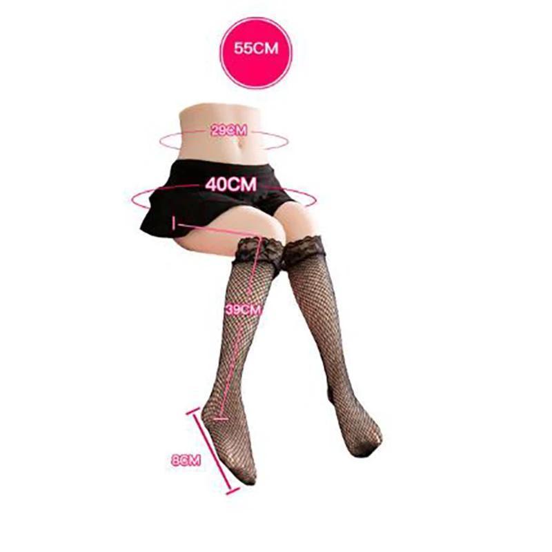 Polovina těla sexy forma na nohy silikonová s reálným dotekem sexuální figurka realistická vagina ženská forma na nohy mužská hračka masturbační pomůcka