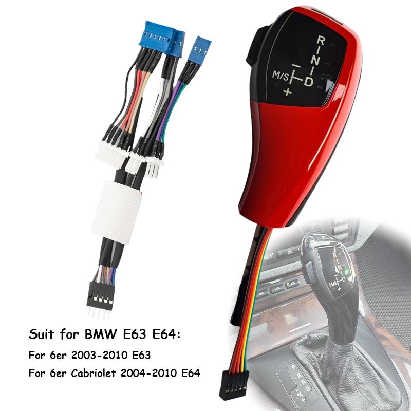 E90 Gear Shift Knob Car LED Lever Handle For BMW E87 E88 E90 E91 E92 E93 /E63 Automatic Transmission Shifter Knob Head Replace