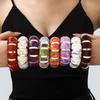 Exaggeration Punk Thick Wide Acrylic Elastic Rope Bracelet Retro Fashion Boho Bracelet Temperament Jewelry for Women