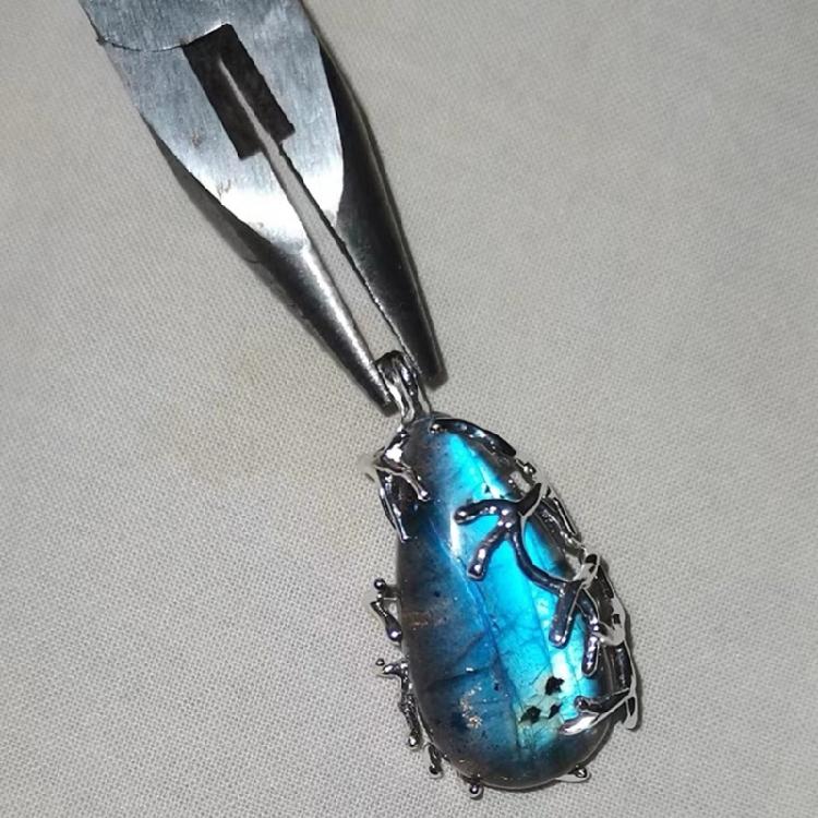 5 Copper Plating Silver/  Accessory Tree Branch Blank Base Necklace Pendants