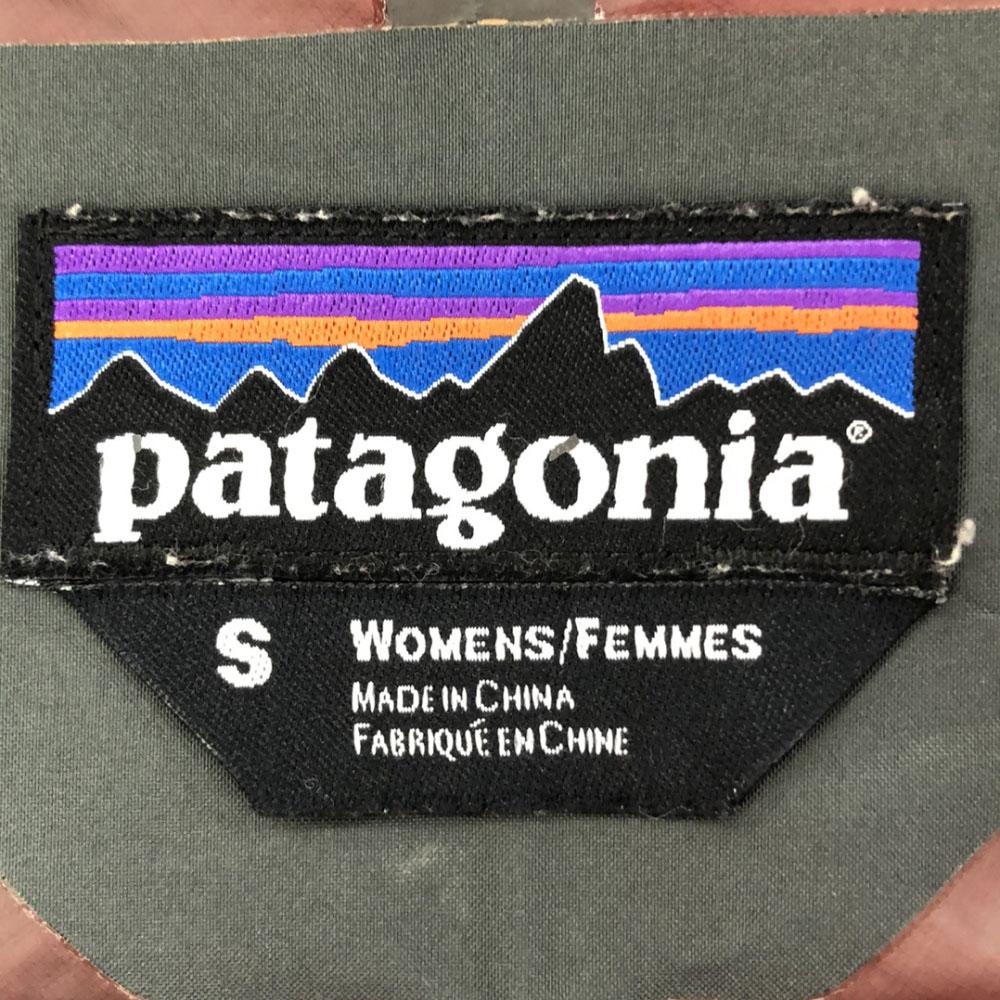 Patagonia GORE-TEX Logo Embroidery Hard Shell Jacket S Red Outdoors Women Used