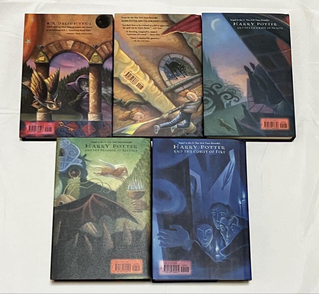[USED] Harry Potter 5-volume set (5-volume set) with storage box and paper box