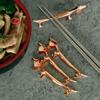 2PCS Dog Shape Dachshund Dog Chopstick Holder Zinc Zinc Zinc Alloy Cutlery Rest  Dinner Table Supplies