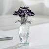 Crystal Hydrangea Ornament Blue Crystal Flower Decor Symbolism Gift for Home Decor Special Occasions Crystal Vase Gift Decor
