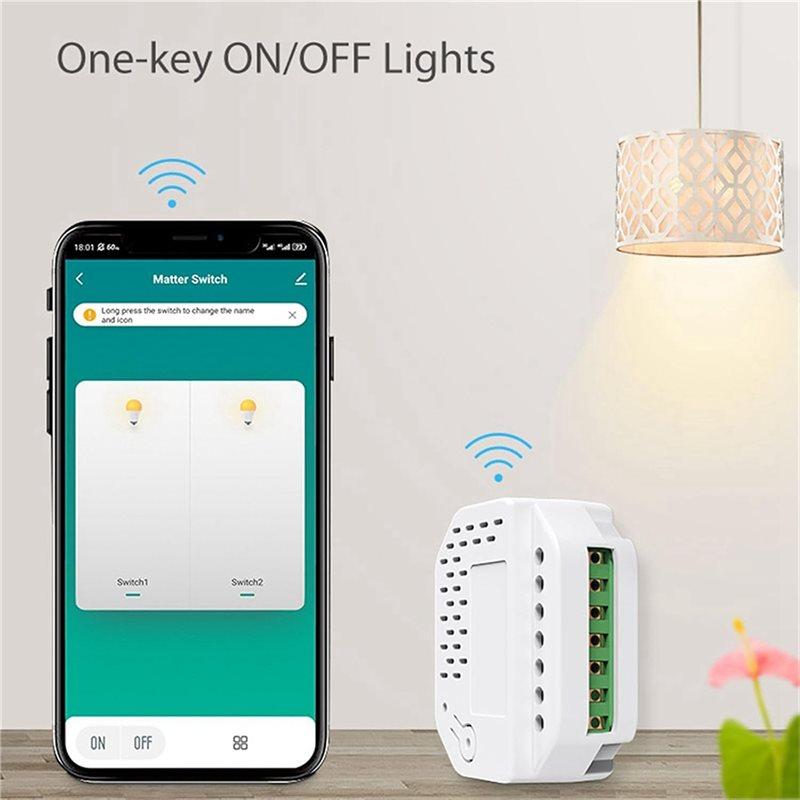 A84E-Intelligent Wall Switches Automation Module Matter Wifi Light Switches Relays Module