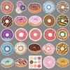 50PCS Sweet Donut Stickers: Trendy Graffiti Designs for Laptops, Cars & More