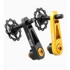 Single speed folding bicycle rear dial chain guide oval disc modified crimp chain to prevent chain drop