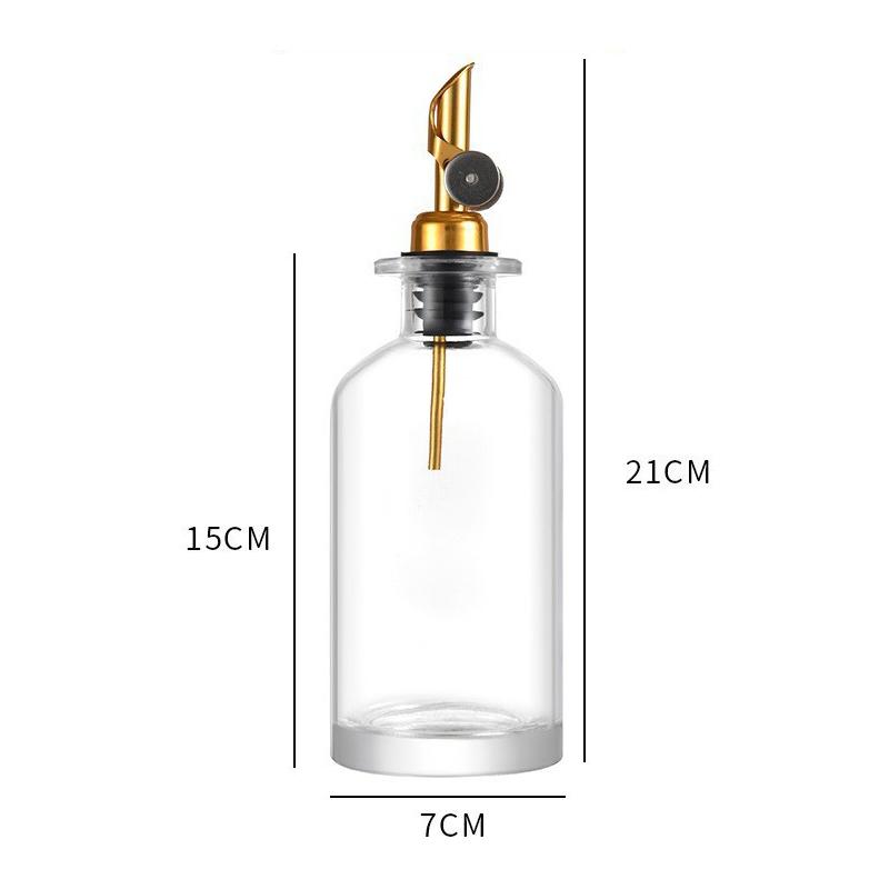 

WIKHOSTAR Скляна пляшка-дозатор для оливкової олії Пляшка для приправ Пляшка для оцту Контейнер для приправ для домашньої кухні Кухонні гаджети