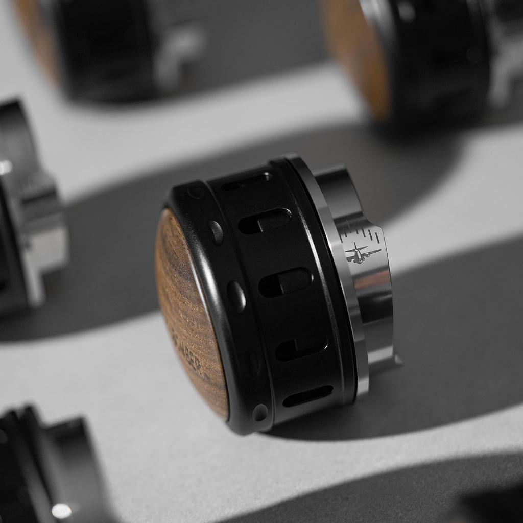 MHW-3BOMBER Coffee Distributor, 58.35mm, Anti-Actual-Press Design, Gravity-Fed Distributor, Automatic Height Adjustment, 58mm Swirl Base, Coffee