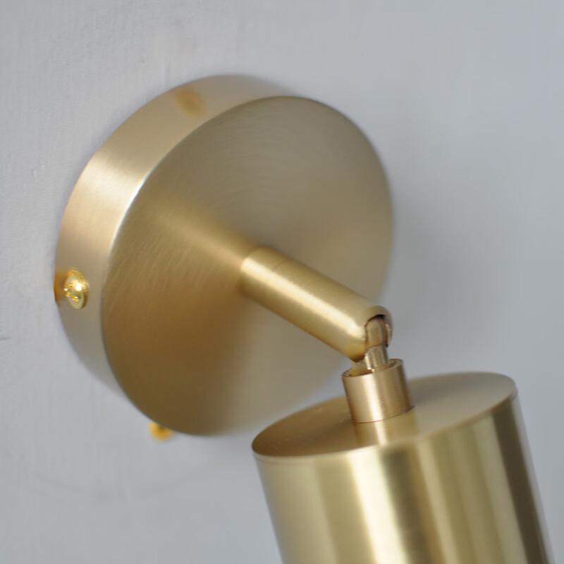 Modern Brass Bedside LED Wall Lamp